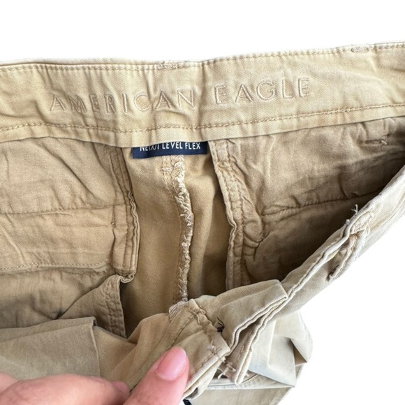 American‎ Eagle Mens Dark Original Straight Khaki Pants Size: 32x34 - Picture 4 of 11